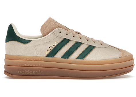 adidas gazelle bold beige green.